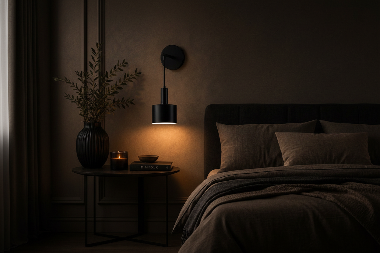 Product Wall Sconce — Bedroom Scene